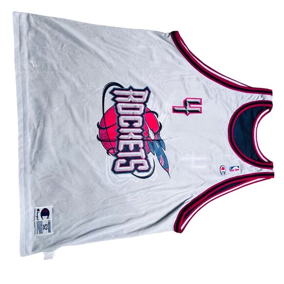 Houston Rockets Champion NBA Jersey #4 Navy/White XL Mesh Mens Tank Top With Tag - Picture 13 of 16